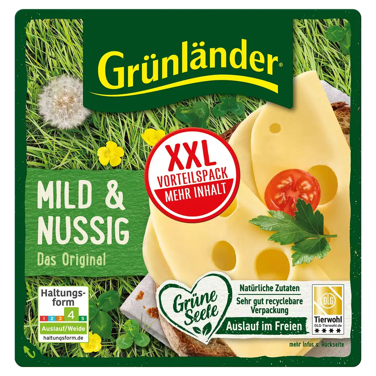Bild 1 von GRÜNLÄNDER XXL 240 g, mild und nussig