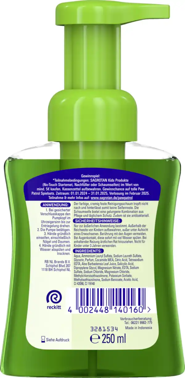 Bild 2 von Sagrotan Kids Samtschaum Schaumspaß, 250 ml