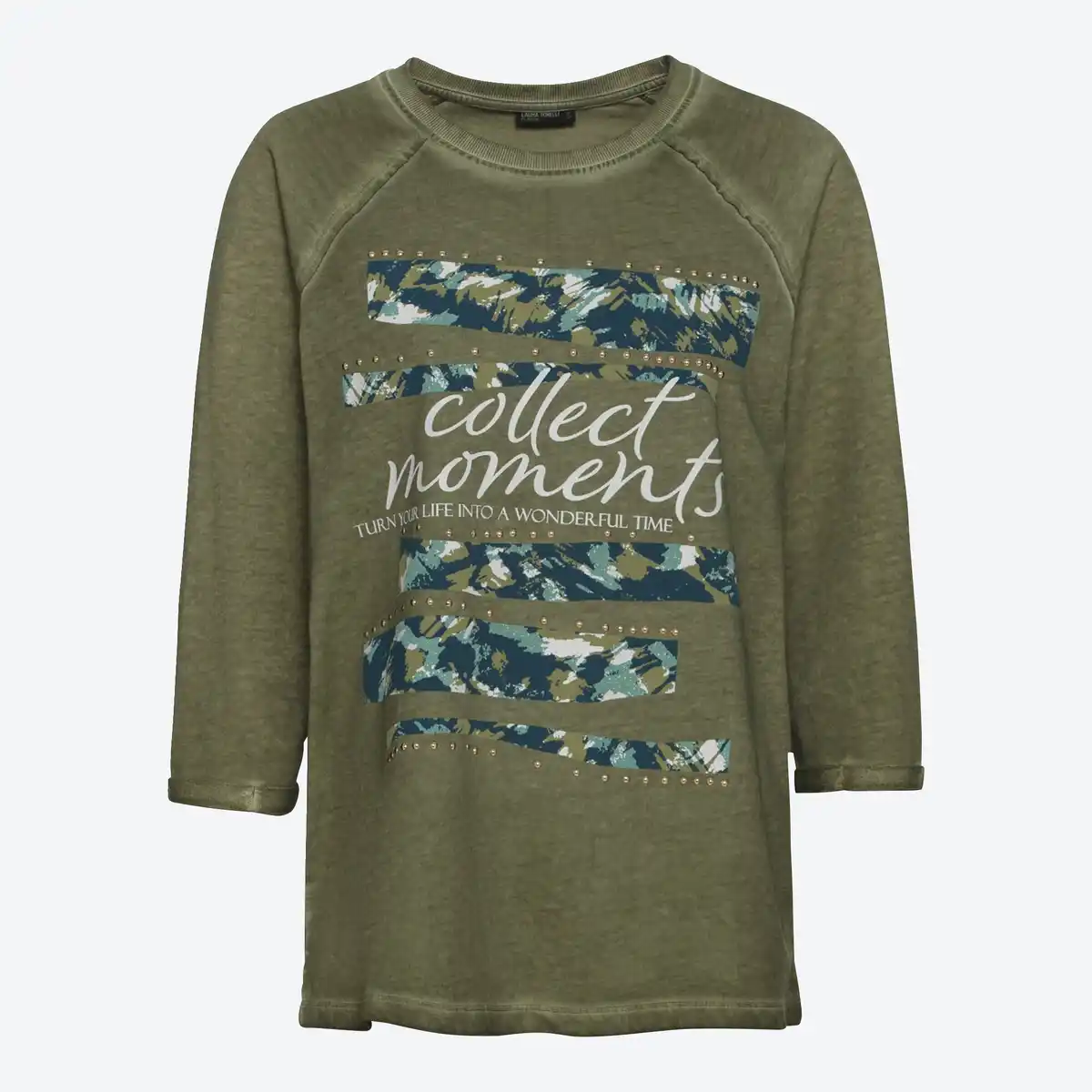 Bild 3 von Damen-Langarmshirt mit Oilwash-Veredelung