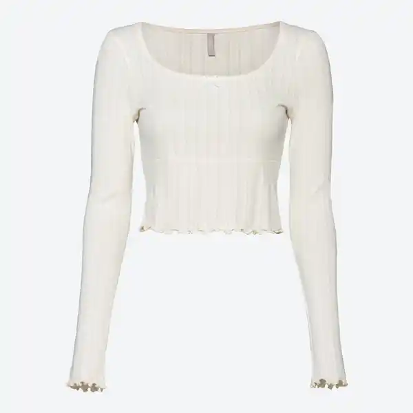 Bild 3 von Damen-Langarmshirt mit Ajourmuster