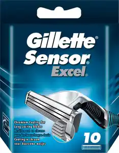 Gillette Sensor Excel Klingen, 10 Stk