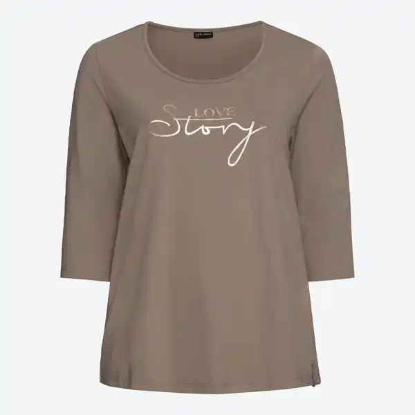 Bild 3 von Damen-Langarmshirt mit 3/4 Arm, große Größen