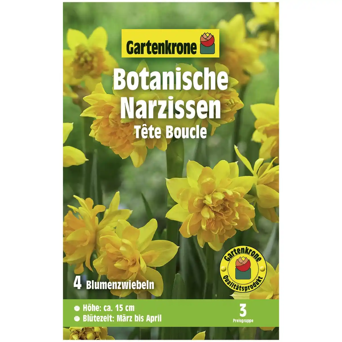Bild 1 von Gartenkrone Narzisse, 4 Blumenzwiebeln, gelb