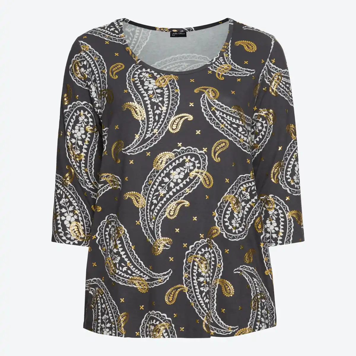 Bild 3 von Damen-Langarmshirt mit 3/4 Arm, große Größen