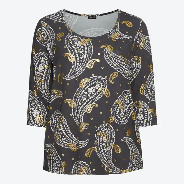 Bild 3 von Damen-Langarmshirt mit 3/4 Arm, große Größen