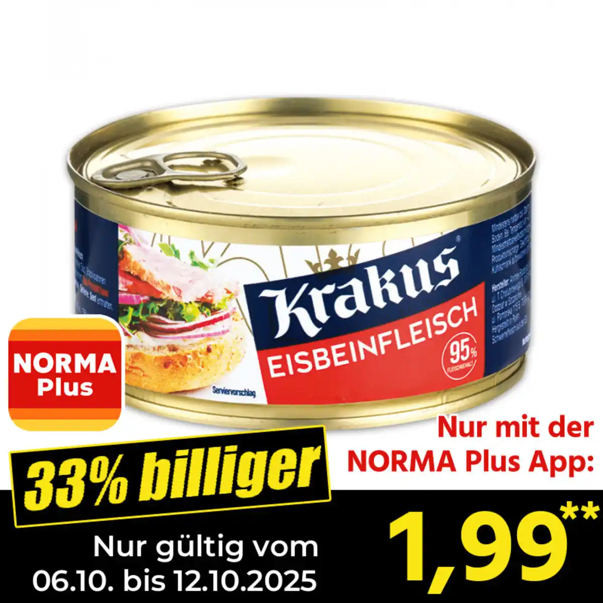 Bild 1 von Krakus Frühstücks-/ Eisbeinfleisch