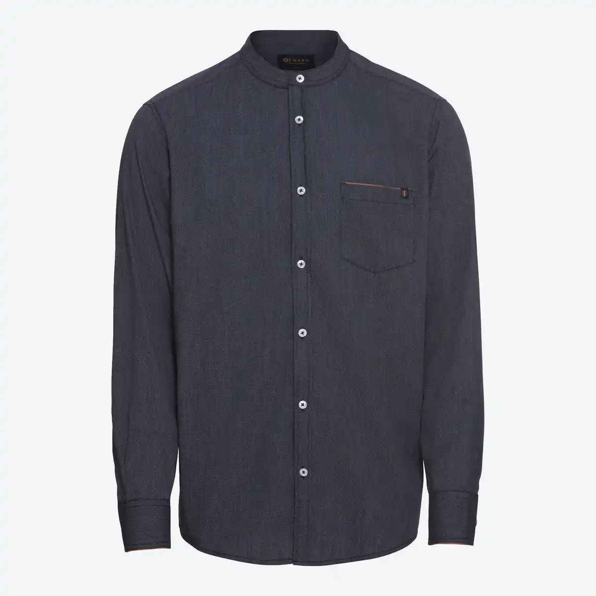 Bild 1 von Herren-Langarmhemd mit Stehkragen