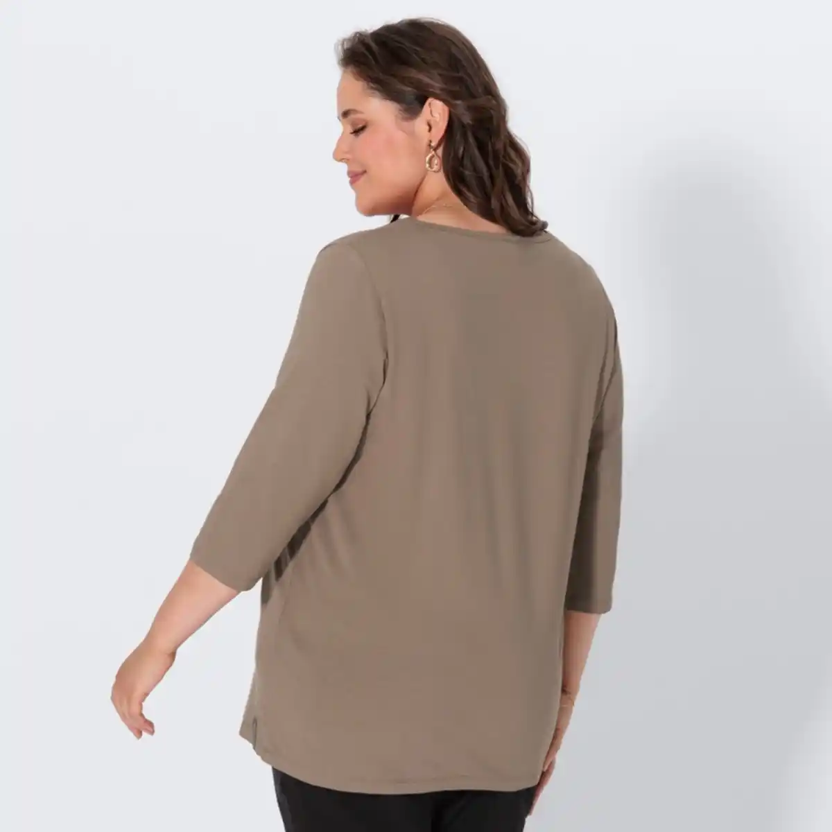 Bild 4 von Damen-Langarmshirt mit 3/4 Arm, große Größen