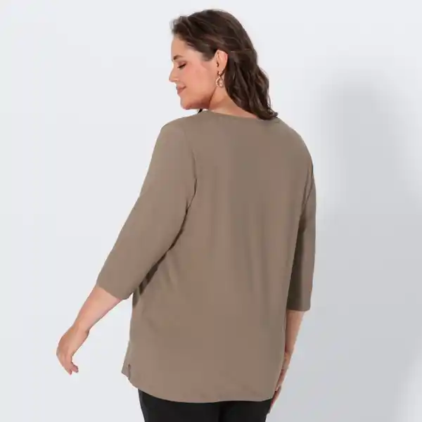 Bild 4 von Damen-Langarmshirt mit 3/4 Arm, große Größen