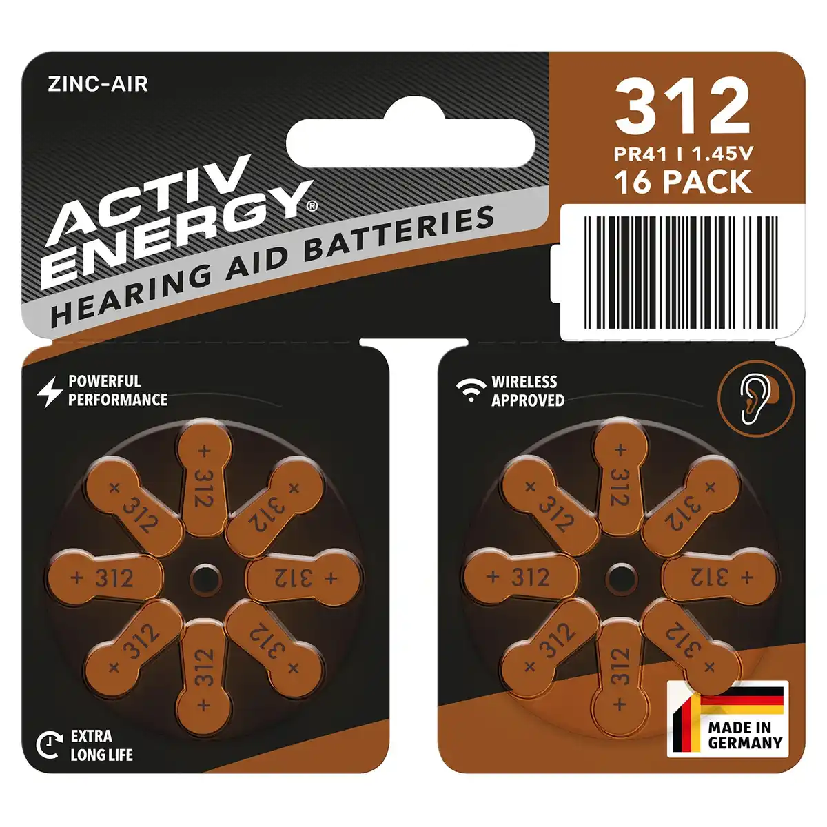 Bild 1 von ACTIV ENERGY Hörgerätebatterien