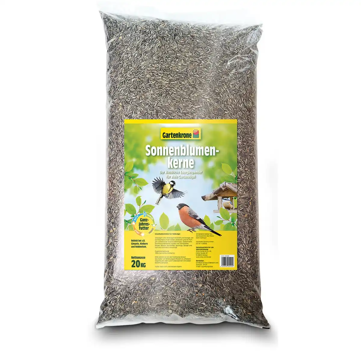 Bild 1 von Gartenkrone Vogelfutter »Sonnenblumenkerne«, 20 kg