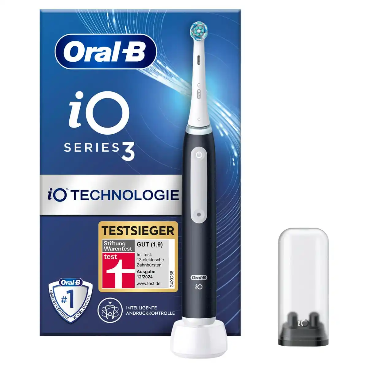 Bild 1 von Oral-B Elektrische Zahnbürste iO Series 3n Matt Black, 1 Stk