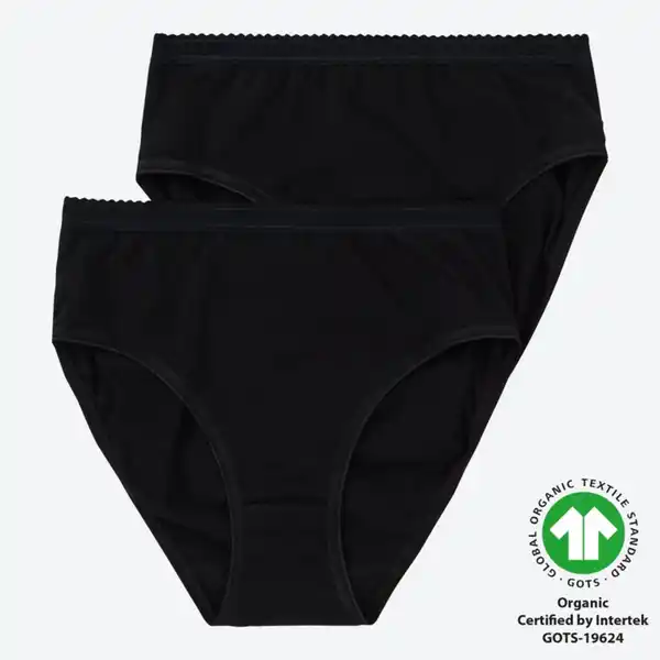 Bild 2 von Damen-Rioslip mit hübschem Bund, 2er-Pack