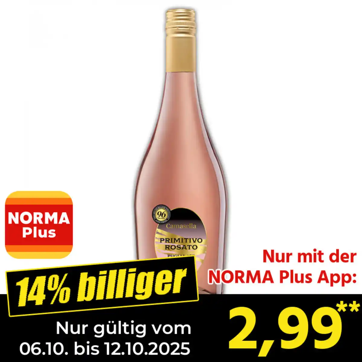 Bild 1 von Italien/Camasella Primitivo Rosato Frizzante IGT