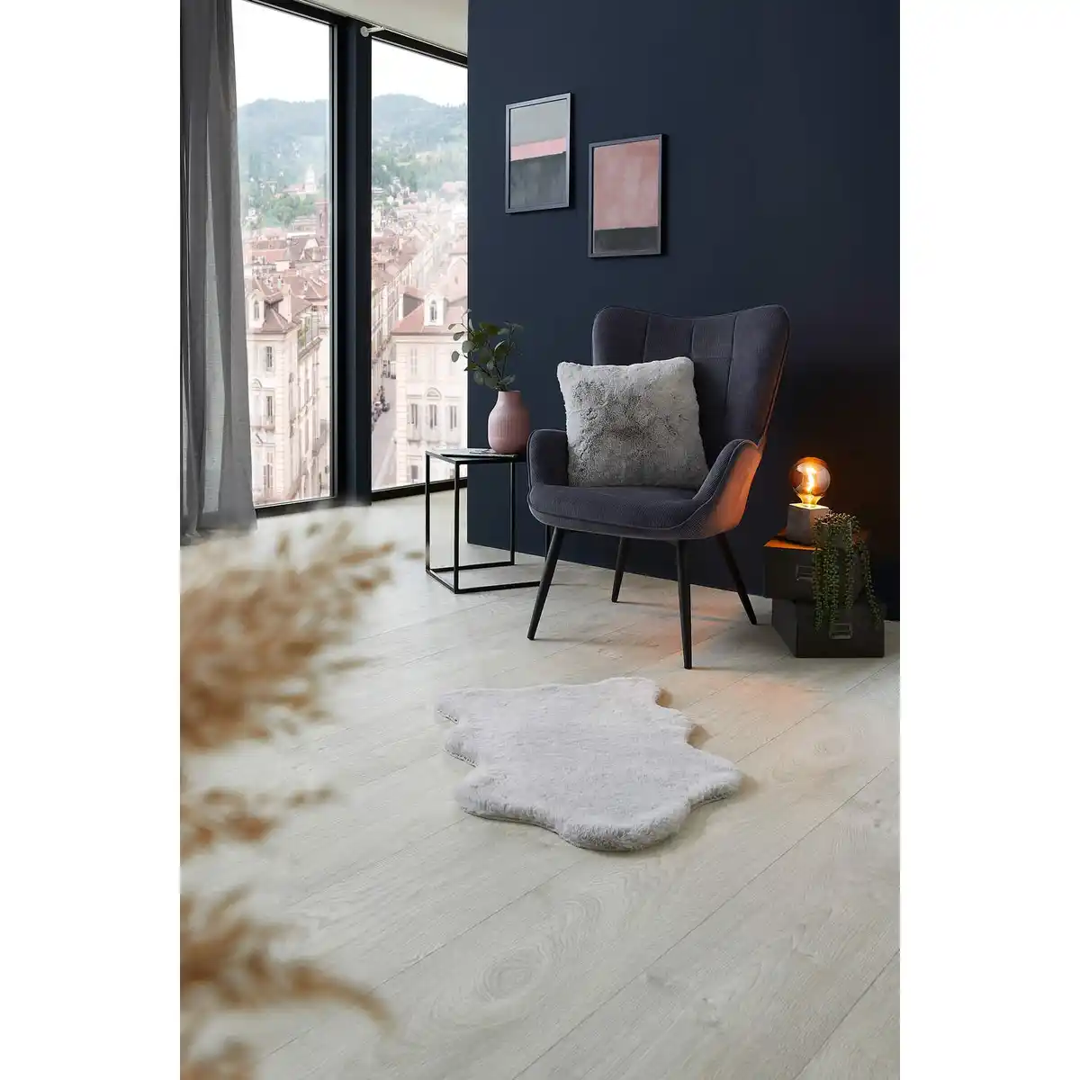 Bild 2 von LUXORLIVING Dekokissen »Coste«, BxHxL: 40 x 14 x 40 cm, grau