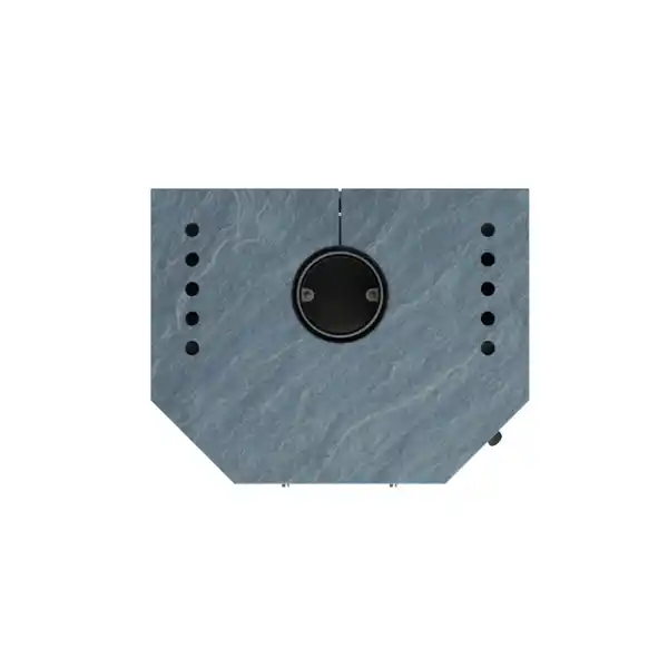 Bild 2 von THERMIA Kaminofen »Saarbrücken«, grau, Naturstein, 8,5 kW