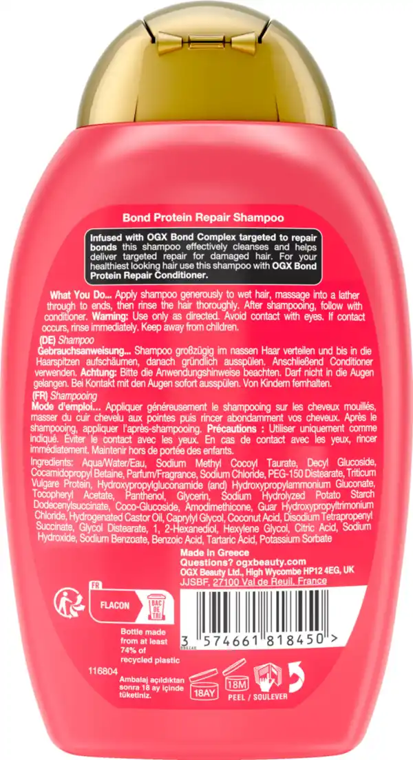 Bild 2 von ogx Bond Protein Repair Shampoo, 385 ml