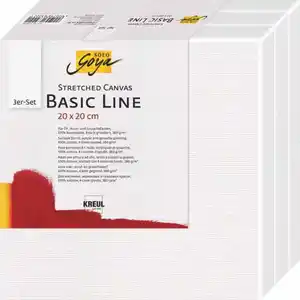KREUL SOLO GOYA Keilrahmen 3er Set Basic Line 20 x 20 cm, 3 Stk
