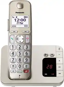 KX-TGE260GN Schnurlostelefon mit Anrufbeantworter champagner