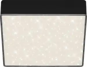 Briloner LED Deckenleuchte Flame Star schwarz 15,7 cm mit Sternenhimmel