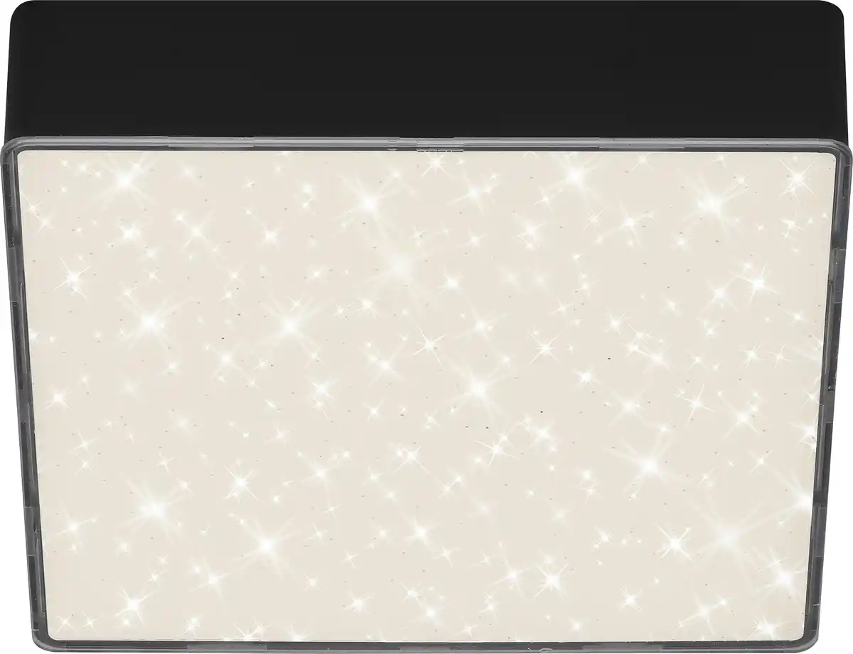 Bild 1 von Briloner LED Deckenleuchte Flame Star schwarz 15,7 cm mit Sternenhimmel