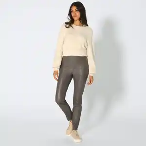 Damen-Leggings in Kunstleder-Optik