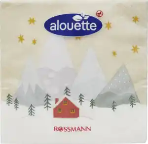 alouette Cocktail-Serviette Winterdorf