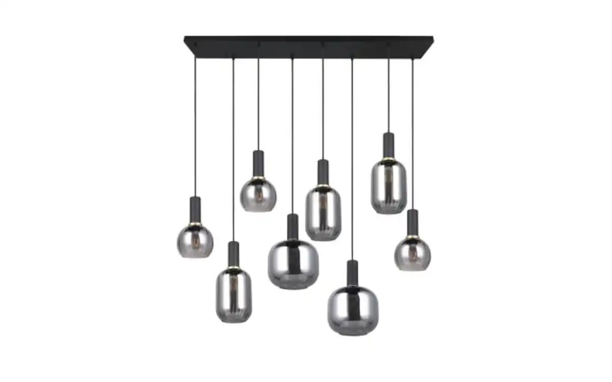 Bild 2 von Pendelleuchte Diva, chromfarbig/schwarz, 8-flammig