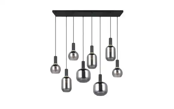 Bild 2 von Pendelleuchte Diva, chromfarbig/schwarz, 8-flammig