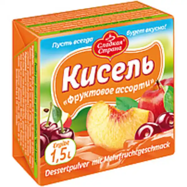 Bild 1 von "SLADKAYA STRANA" Dessertpulver mit Mehrfruchtgeschmack "Kis...