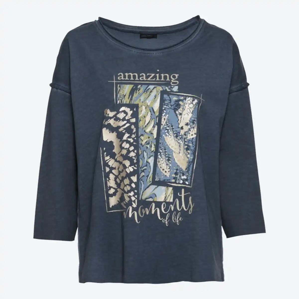 Bild 2 von Damen-Langarmshirt mit Oilwash-Veredelung