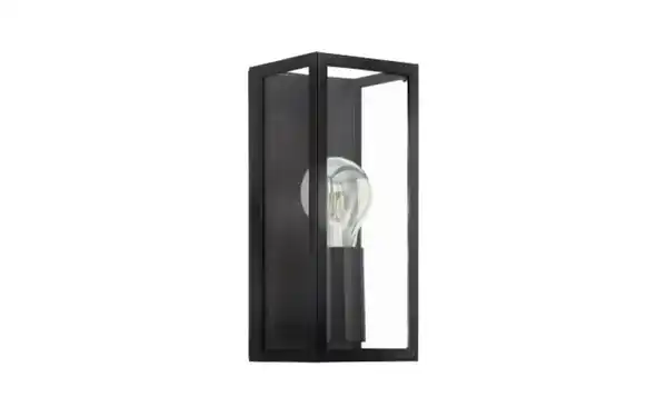 Bild 1 von Wandleuchte Amezola, klar/schwarz, IP44, 26 cm