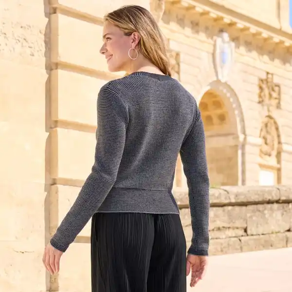 Bild 4 von Damen-Strickjacke mit Struktur