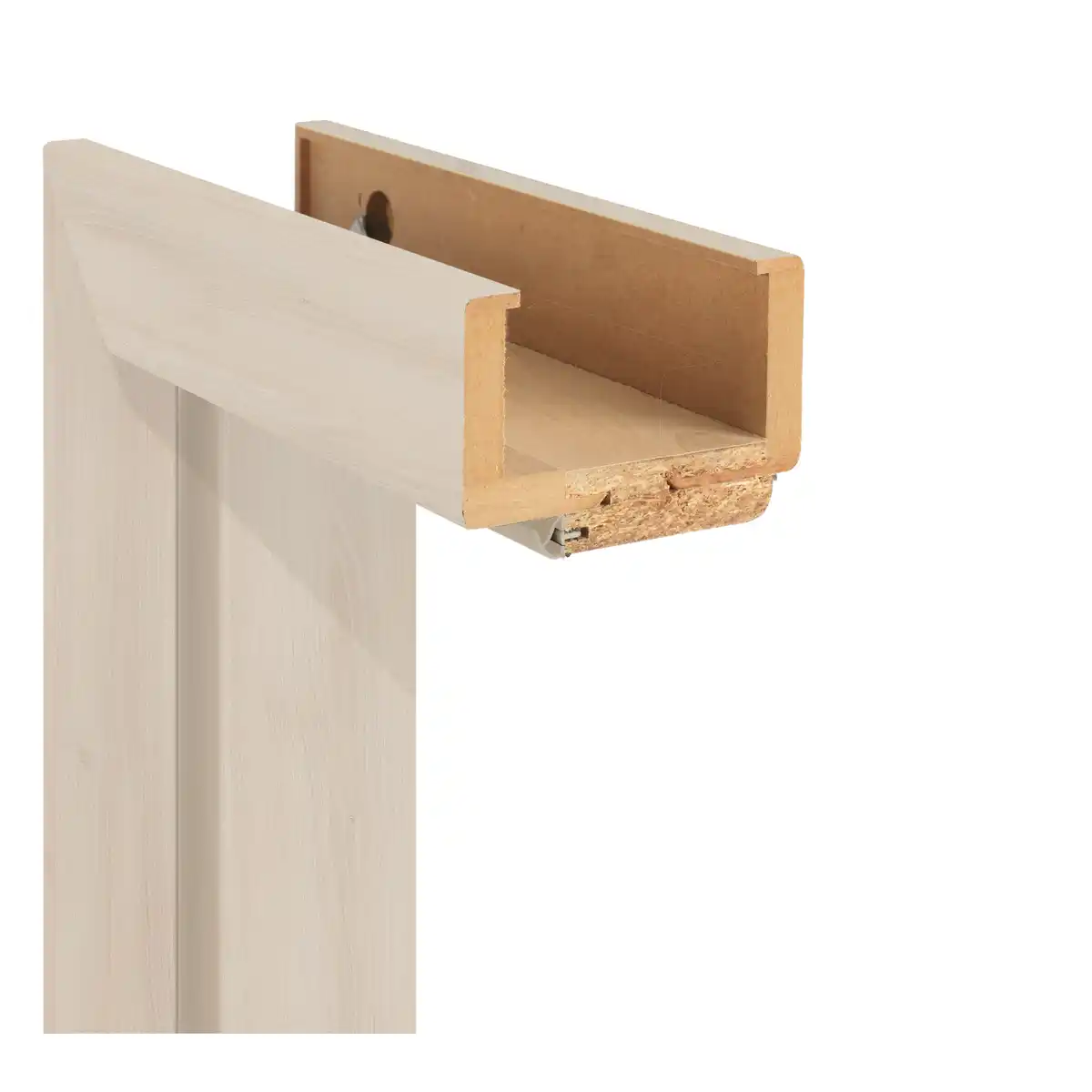 Bild 1 von Classen Zarge 'Natura' Akazie hell 198,5 x 86 x 14-16 cm, Rechtsanschlag