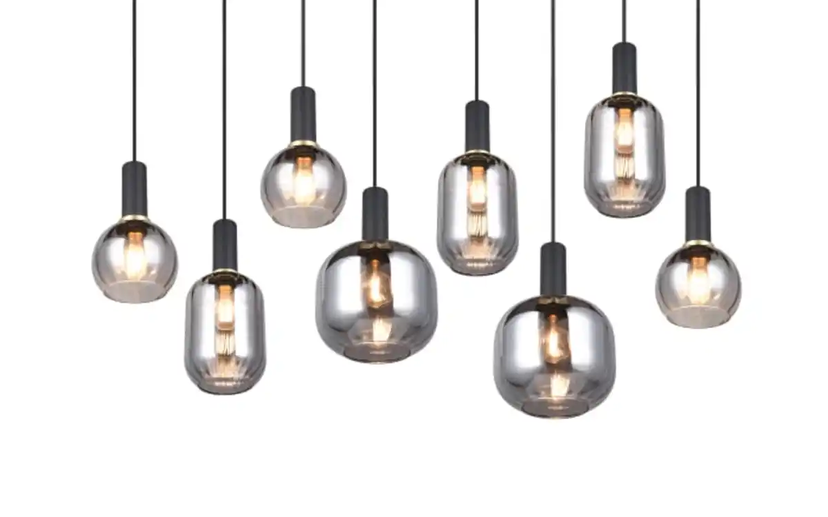 Bild 4 von Pendelleuchte Diva, chromfarbig/schwarz, 8-flammig