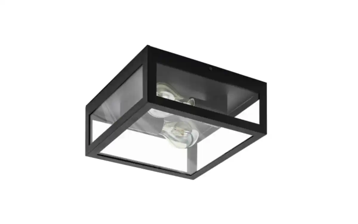 Bild 1 von Wand-/Deckenleuchte Amezola, klar/schwarz, IP44