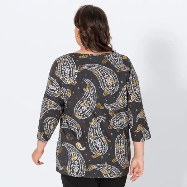 Bild 4 von Damen-Langarmshirt mit 3/4 Arm, große Größen