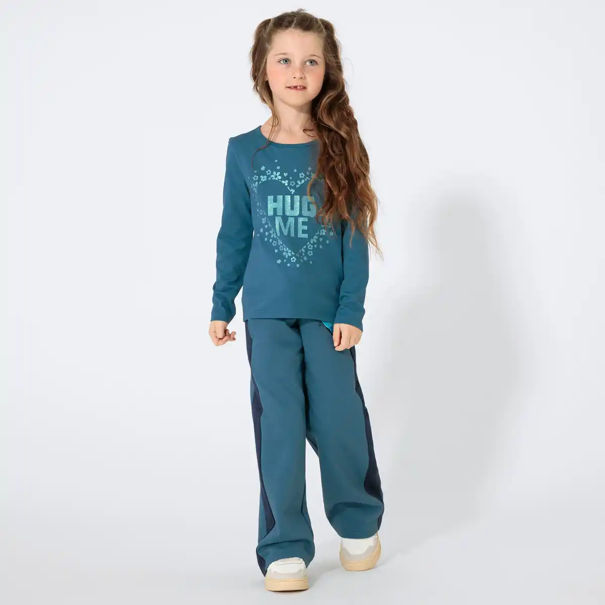 Bild 1 von Kinder-Mädchen-Jogginghose mit Pailletten Schmetterling