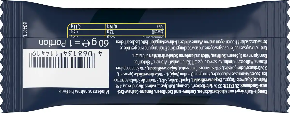 Bild 2 von WellMix Energieriegel Oat Energy Banana & Nuts, 60 g