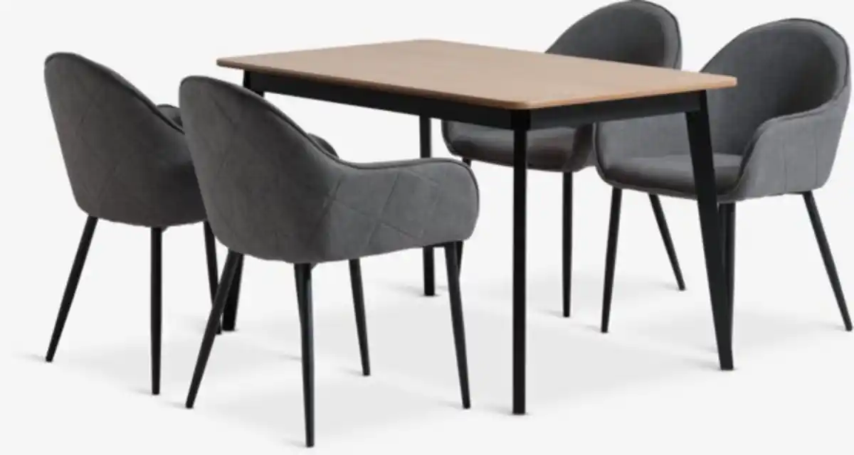 Bild 1 von JEGIND L130 Tisch + 4 SABRO Stühle