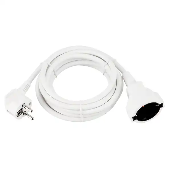 Bild 1 von REV Verlängerungskabel, ca. 3 m, weiß, Schutzkontakt