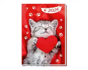 Taschenkalender 2026 A7 UV-Lack 4fach