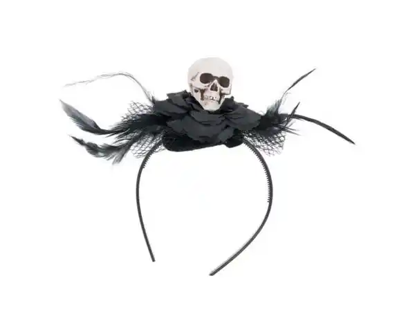 Bild 1 von Haarreif Totenkopf novooo, auf Rose, Halloween