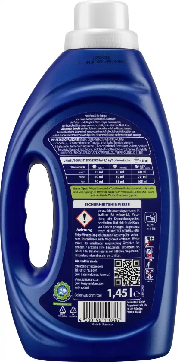 Bild 2 von burti Colorwaschmittel Flüssig 29 WL