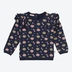 Baby-Mädchen-Sweatshirt mit Schulterrüschen