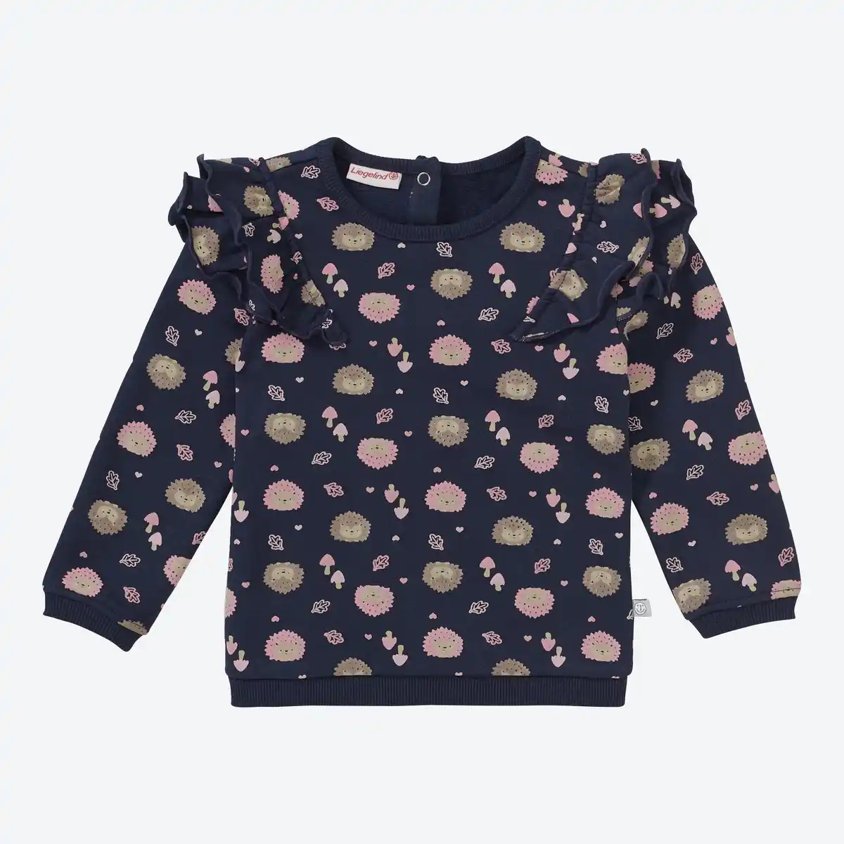Bild 1 von Baby-Mädchen-Sweatshirt mit Schulterrüschen