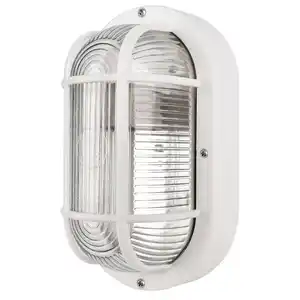 CASAYA LED-Außenleuchte »Korbi«, E27, BxHxT: 20,5 x 9,5 x 12 cm, oval, weiß