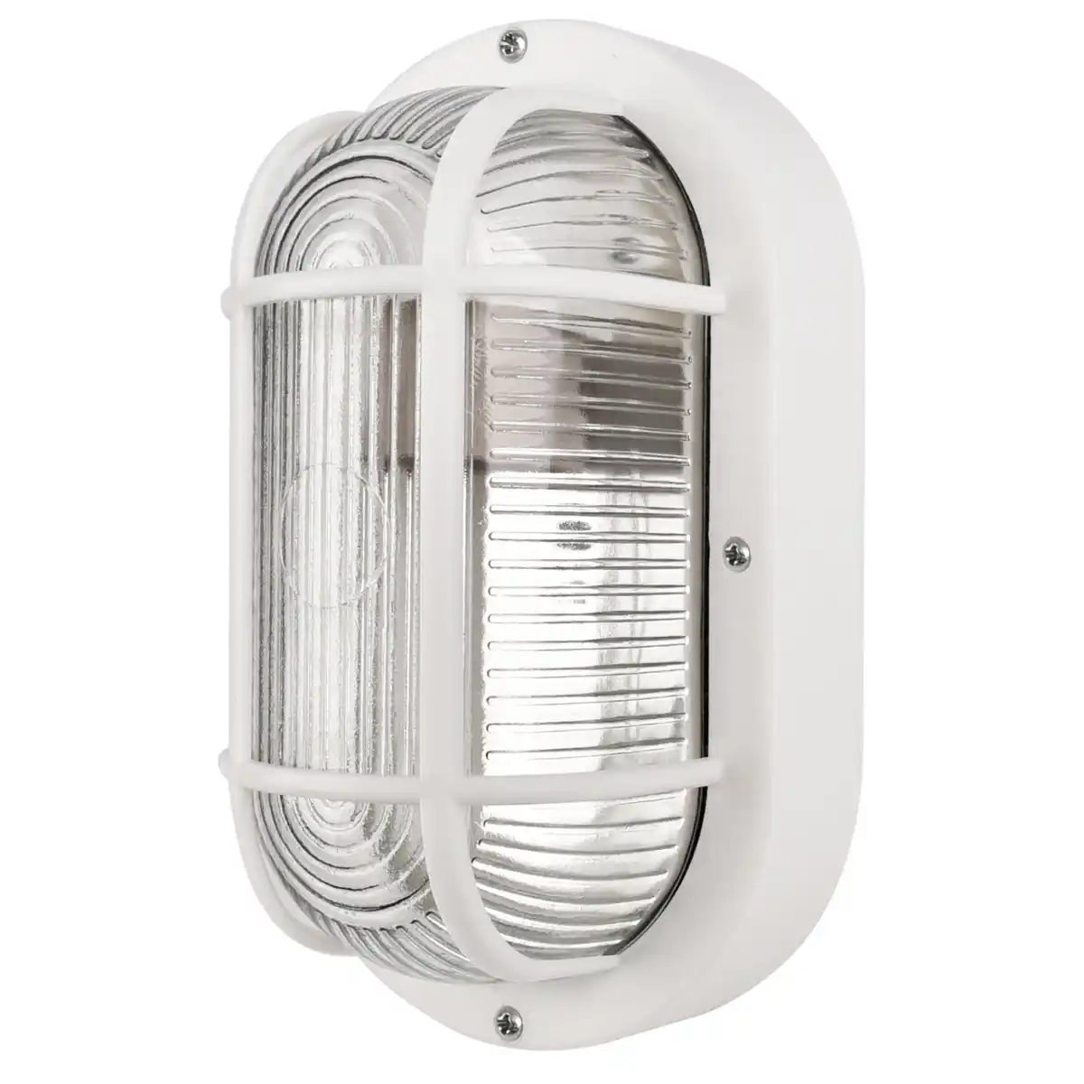 Bild 1 von CASAYA LED-Außenleuchte »Korbi«, E27, BxHxT: 20,5 x 9,5 x 12 cm, oval, weiß