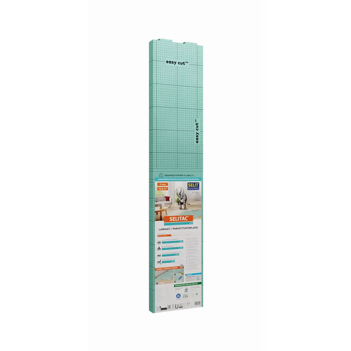 Bild 1 von Laminat- und Parkettunterlage 'Selitac pro' 3 mm, 1 x 10 m, 12,5 m²