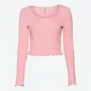 Bild 2 von Damen-Langarmshirt mit Ajourmuster